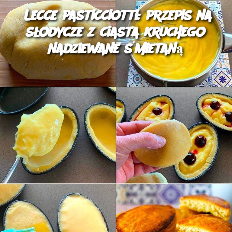 Lecce pasticciotti: przepis na słodycze z ciasta kruchego nadziewane śmietaną