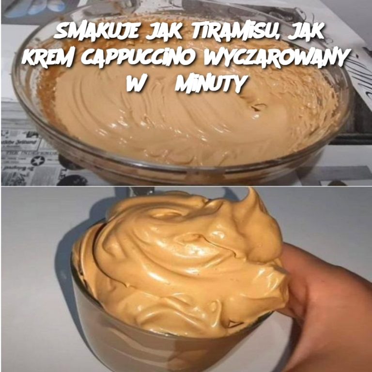 Smakuje jak tiramisu, jak krem ​​cappuccino wyczarowany w 3 minuty