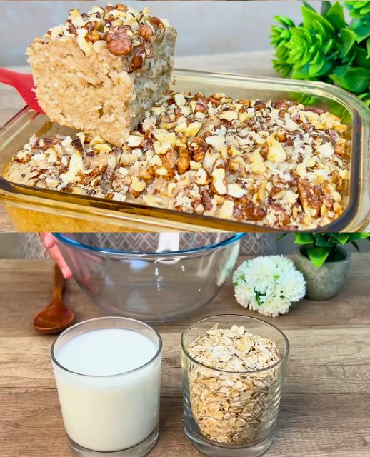 Título único: "¡Despierta con Energía! Pastel de Avena Saludable para el Desayuno – Sin Harina ni Azúcar"