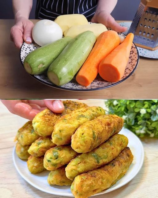 Título único: "Deliciosos Fritters de Calabacín y Verduras: ¡Perfectos para Toda la Familia!"