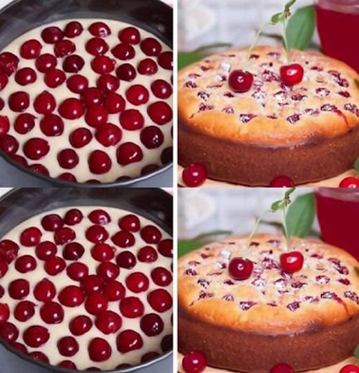 Deliciosa Tarta con Kéfir y Cerezas: ¡Un Postre que Te Sorprenderá!