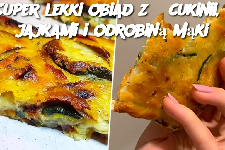 Super lekki obiad z 6 cukinii, 2 jajkami i odrobiną mąki