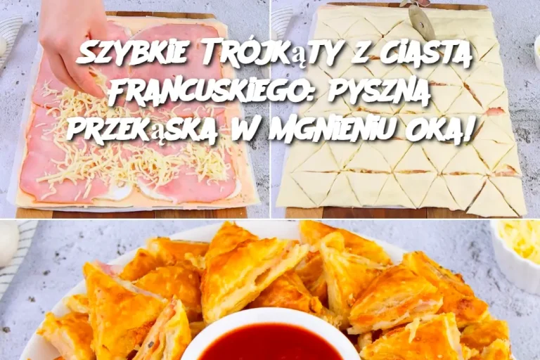 Szybkie Trójkąty z Ciasta Francuskiego: Pyszna Przekąska w Mgnieniu Oka!