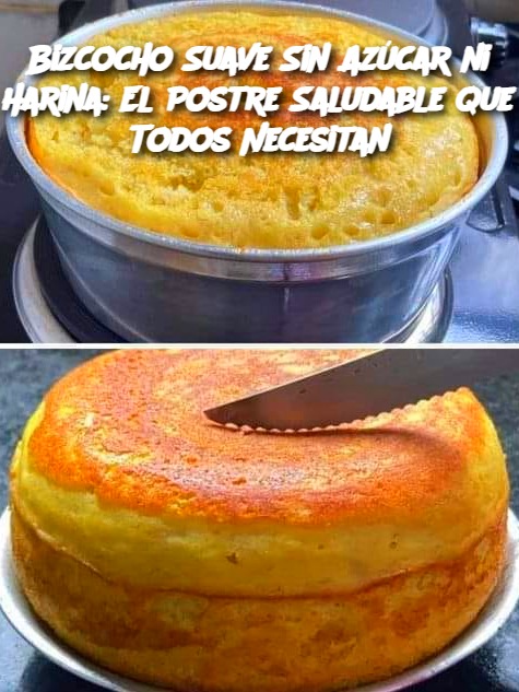 Bizcocho Suave Sin Azúcar ni Harina: El Postre Saludable que Todos Necesitan