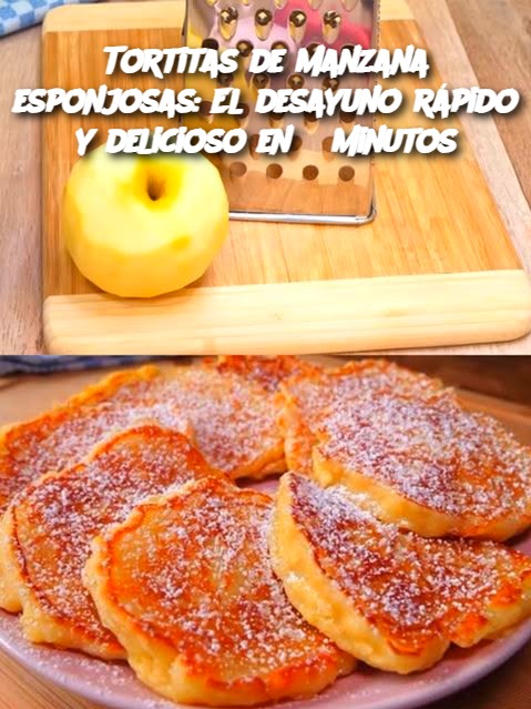 Tortitas de manzana esponjosas: El desayuno rápido y delicioso en 5 minutos