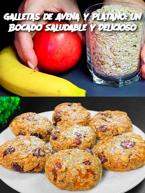 Galletas de Avena y Plátano: Un Bocado Saludable y Delicioso