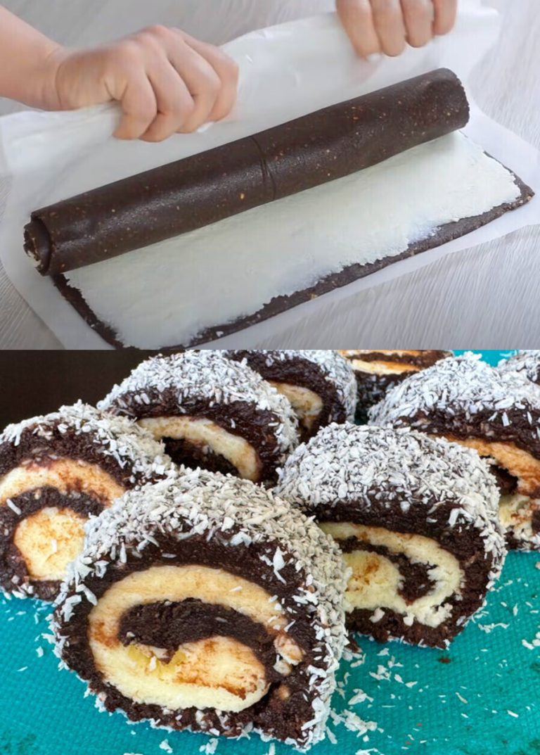 Título: Rollo de Coco y Chocolate: Una Explosión de Sabores 🎉🍫