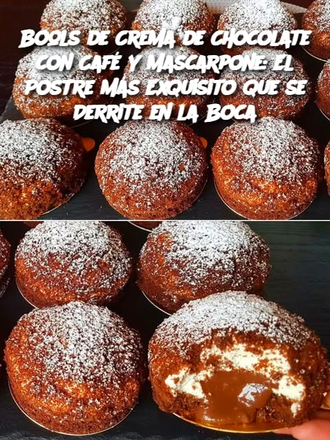 Bools de Crema de Chocolate con Café y Mascarpone: El Postre Más Exquisito que se Derrite en la Boca