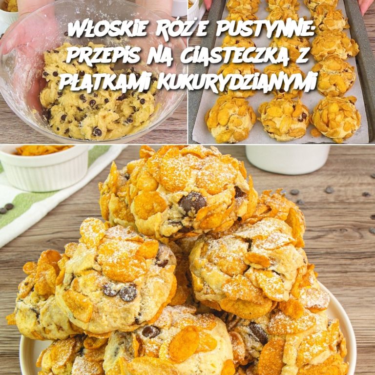 Włoskie Róże Pustynne: Przepis na Ciasteczka z Płatkami Kukurydzianymi