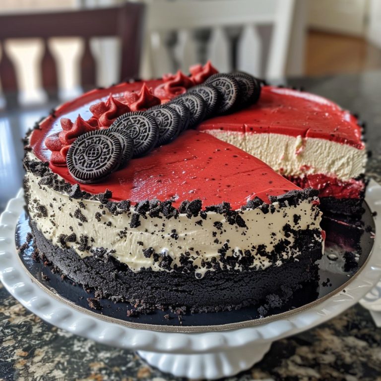 Red Velvet Oreo Cheesecake: Un Festín Irresistible para los Amantes del Sabor y la Crema