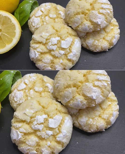 Galletas de Limón Agrietadas: Un Bocado Fresco y Dulce