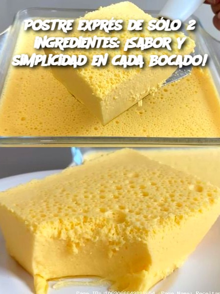 Postre exprés de sólo 2 ingredientes: ¡Sabor y simplicidad en cada bocado!