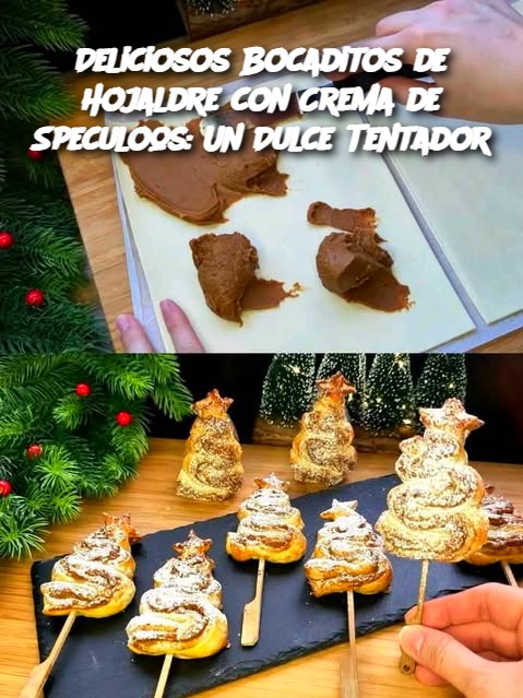 Deliciosos Bocaditos de Hojaldre con Crema de Speculoos: Un Dulce Tentador