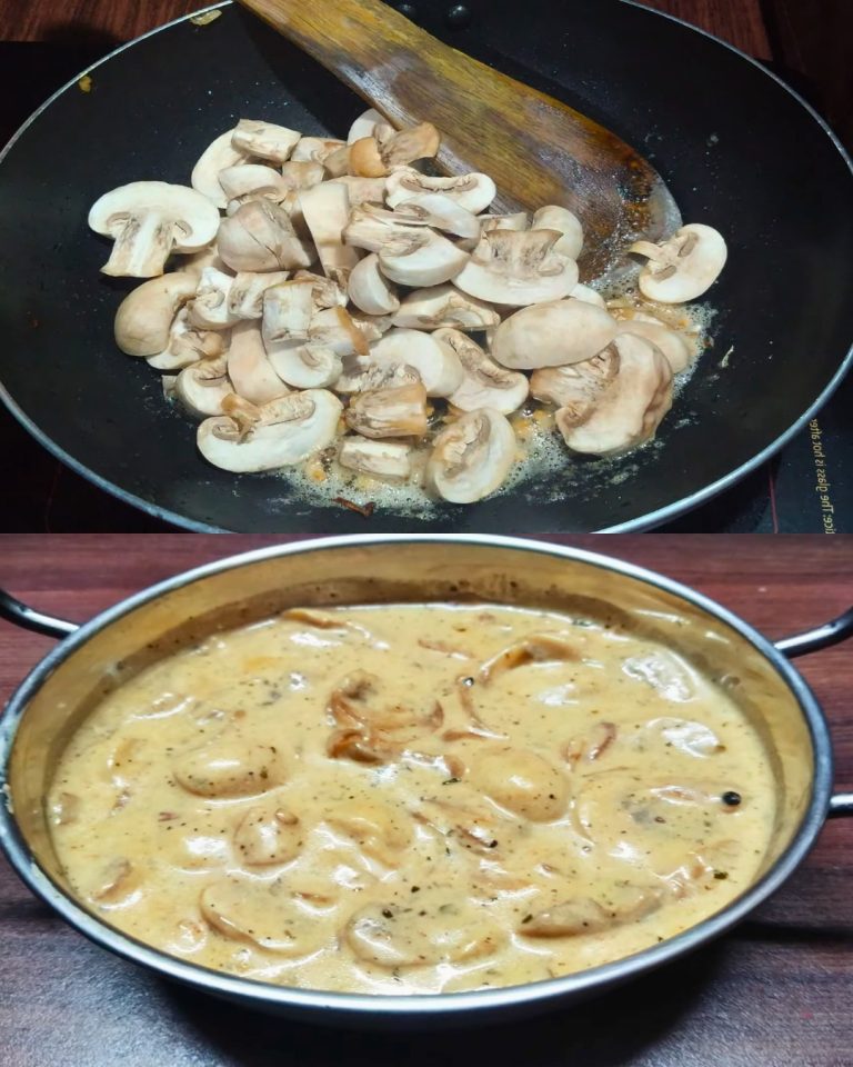 Título: Champiñones Cremosos con Ajo y Cebolla: ¡Fácil y Delicioso!