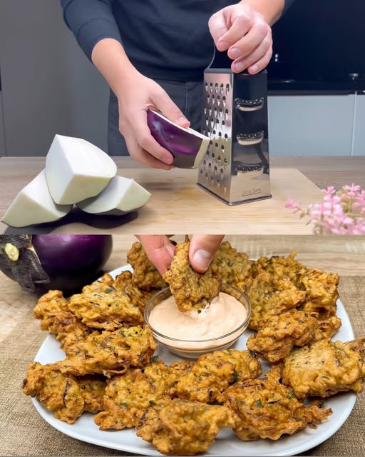 Título único: "¡Ralla, mezcla y disfruta! Receta fácil y económica de berenjenas fritas"