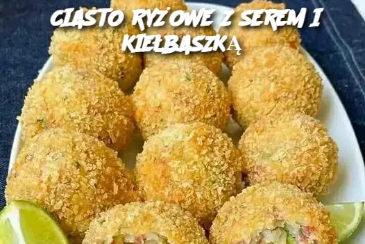 CIASTO RYŻOWE Z SEREM I KIEŁBASZKĄ