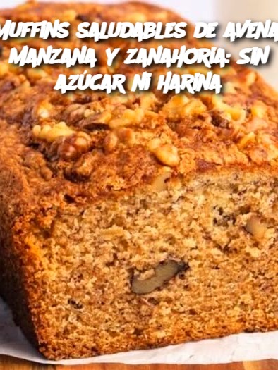 Muffins saludables de avena, manzana y zanahoria: Sin azúcar ni harina