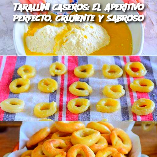 Tarallini Caseros: El Aperitivo Perfecto, Crujiente y Sabroso