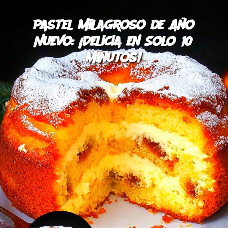 Pastel Milagroso de Año Nuevo: ¡Delicia en Solo 10 Minutos!