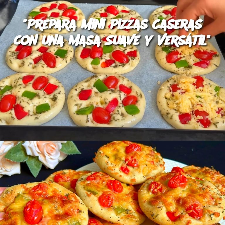 Prepara Mini Pizzas Caseras con una Masa Suave y Versátil