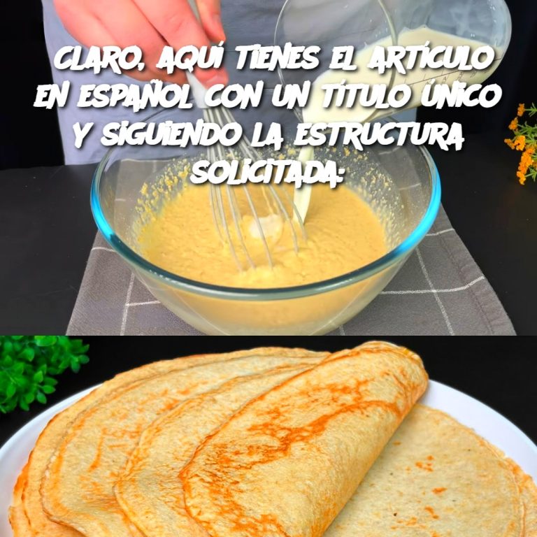 Claro, aquí tienes el artículo en español con un título único y siguiendo la estructura solicitada: