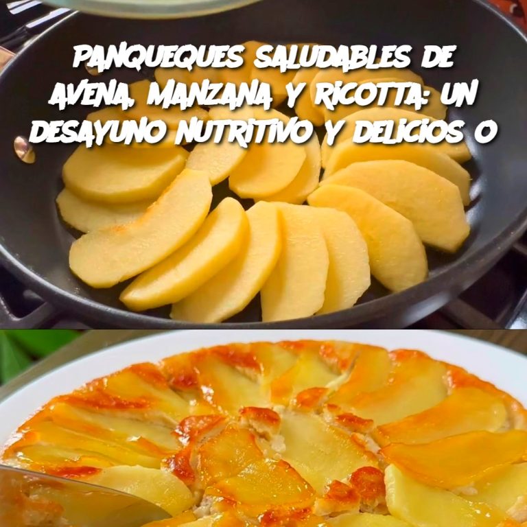 Panqueques saludables de avena, manzana y ricotta: un desayuno nutritivo y delicioso