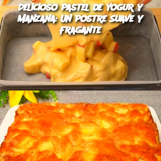 Delicioso Pastel de Yogur y Manzana: Un Postre Suave y Fragante