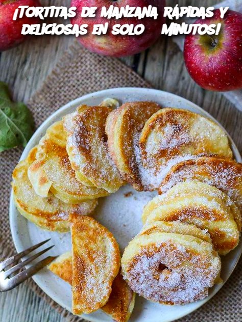 ¡Tortitas de manzana rápidas y deliciosas en solo 5 minutos!