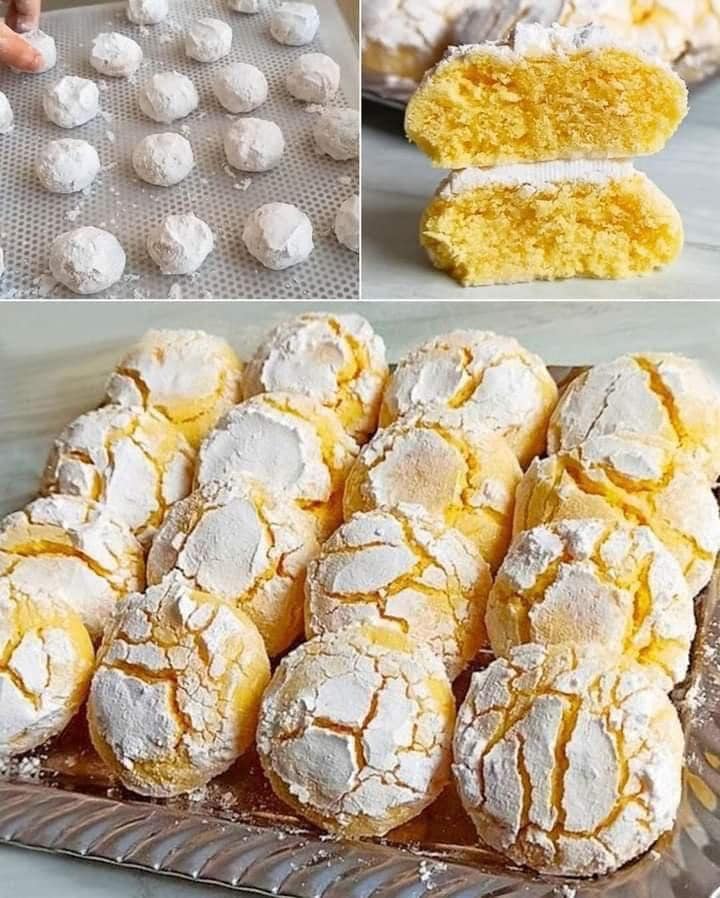 Título: Galletas arrugadas de limón: un dulce irresistible con mucho carácter