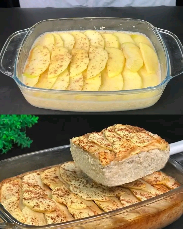 Avena al horno con plátano y manzana: un desayuno saludable y delicioso