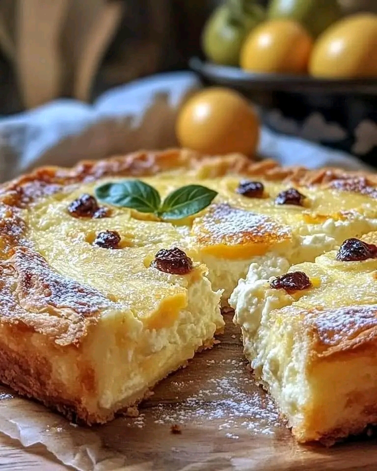 Pastel de Ricota y Pasas: Una Delicia Suave y Tradicional que Nunca Pasa de Moda