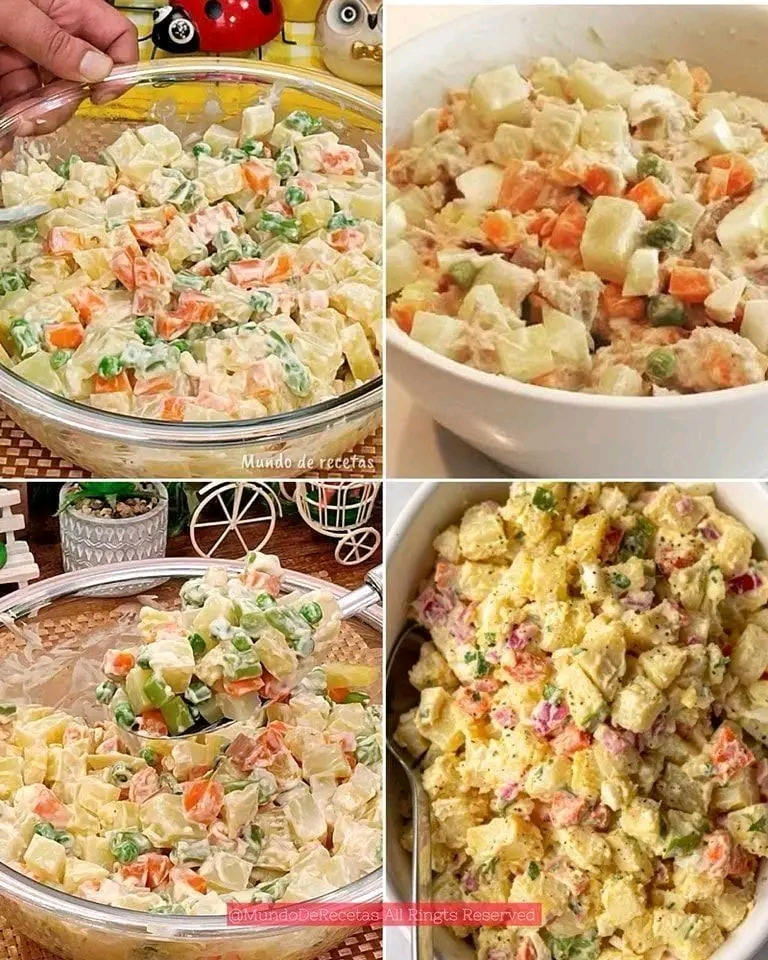 Ensalada rusa fría: la receta clásica para cualquier ocasión