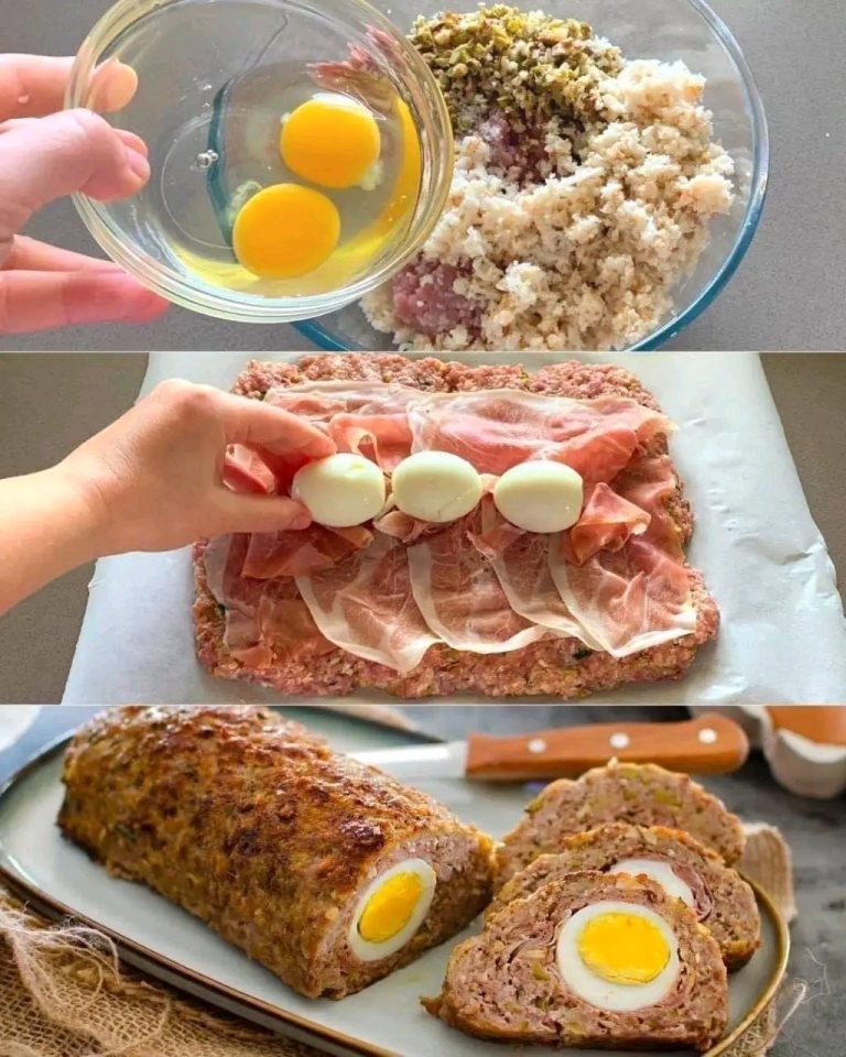 Pastel de Carne Relleno de Huevo: Un Plato Sencillo y Sabroso