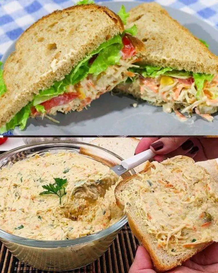 Crema de Pollo Casera para Sándwich: ¡El toque perfecto para tus almuerzos!