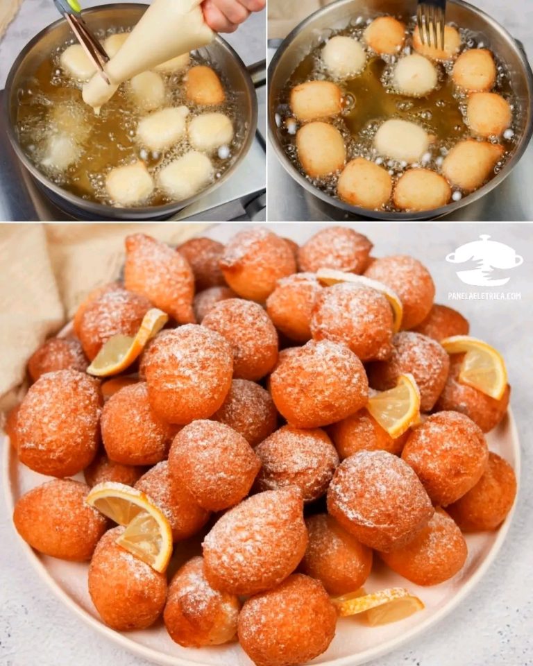 "Buñuelos Caseros de Naranja: Esponjosos y Repletos de Sabor"