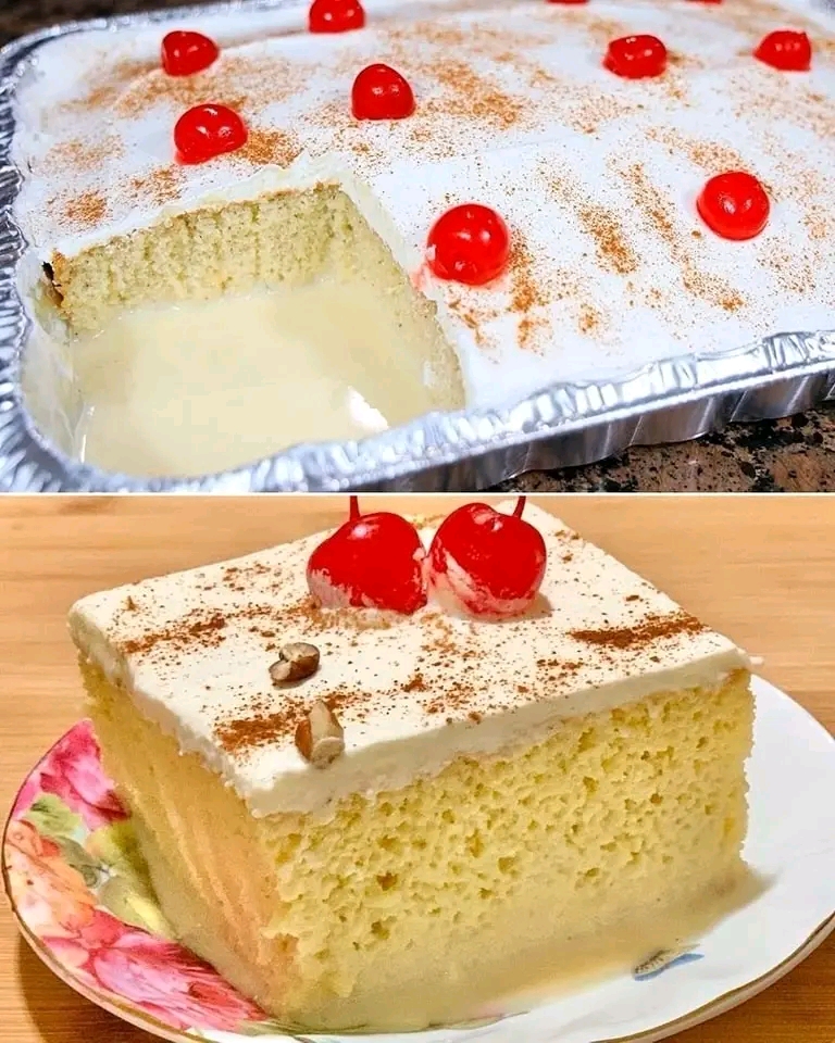 "Pastel Tres Leches Casero: El Postre que Derrite Corazones"