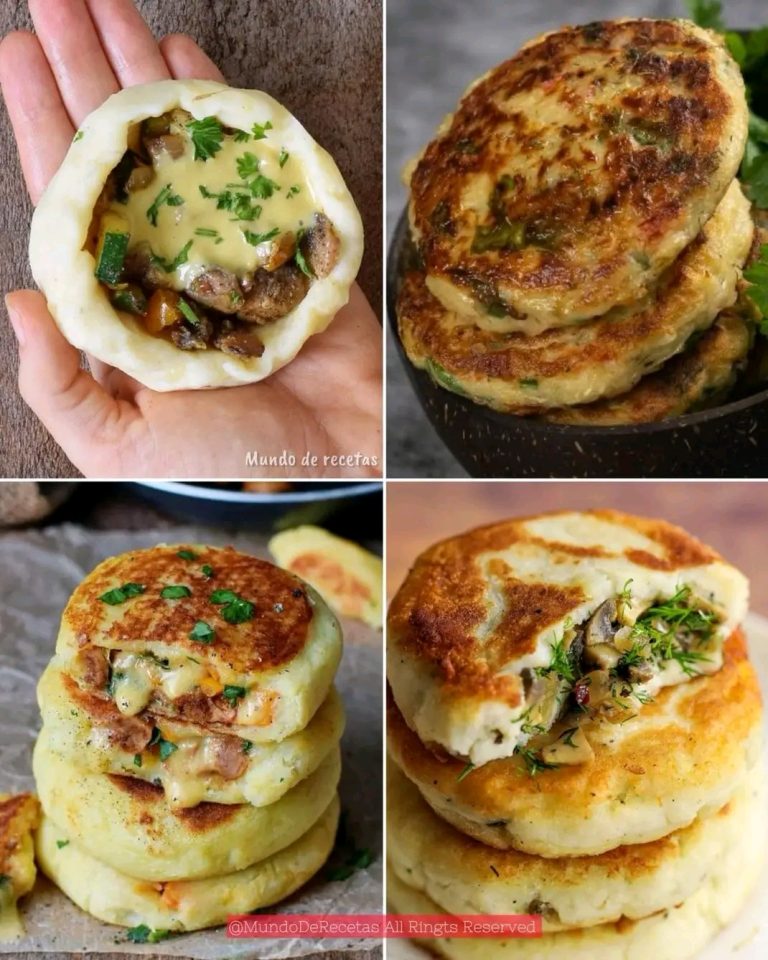 Tortitas de Papa Rellenas de Champiñones: Una Deliciosa Fusión de Sabores