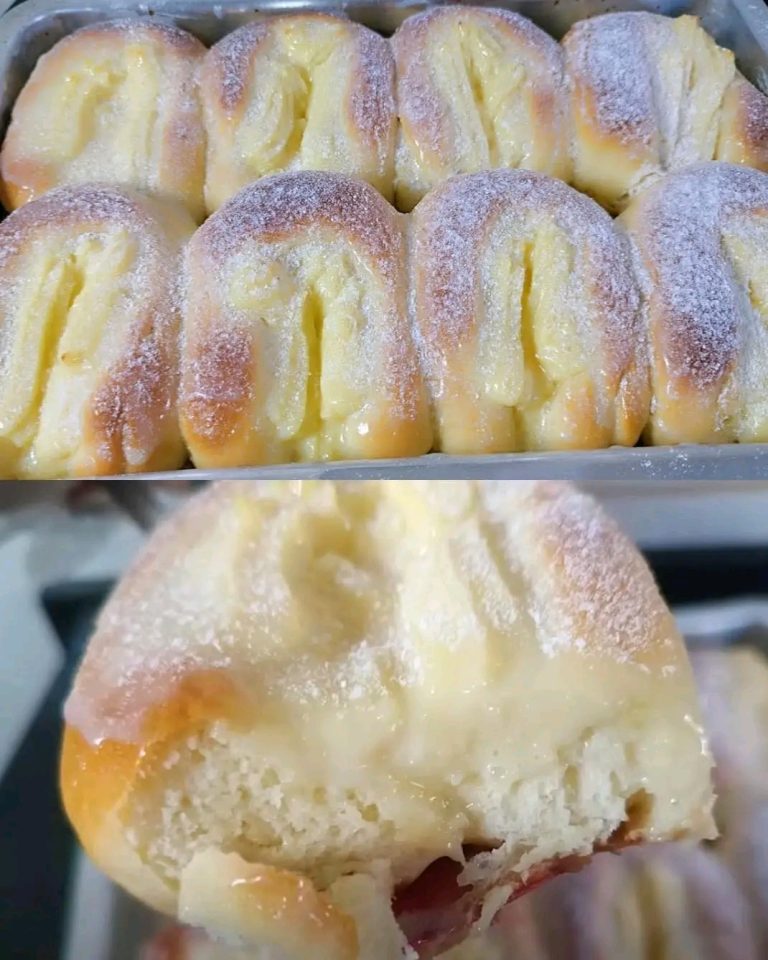 "Pan Dulce con Crema Pastelera y Coco Rallado: Un Placer Irresistible"