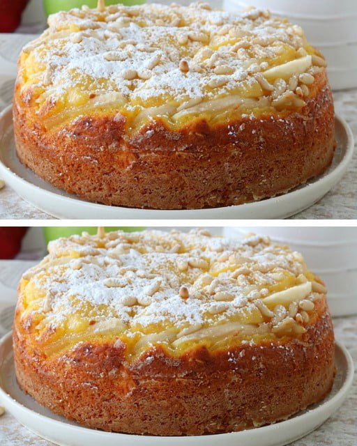 La Deliciosa Torta de Manzana de la Abuela con Crema Pastelera