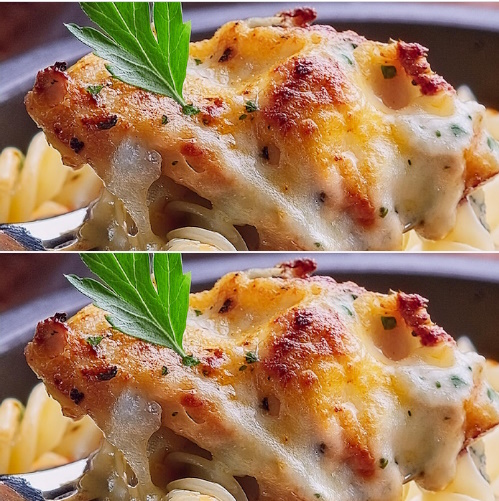 Pasta al Horno con Pollo, Parmesano y Ajo: Una Delicia Reconfortante