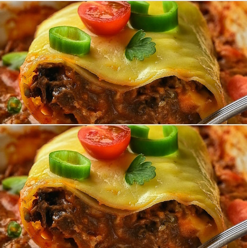 Cazuela de Enchiladas de Carne: Sabor Mexicano al Horno