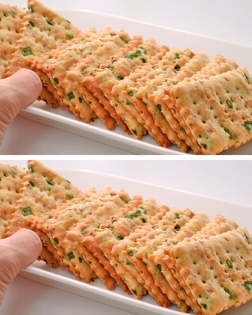 Galletas Saladas Crujientes con Cebolla de Verdeo: Una Receta Perfecta