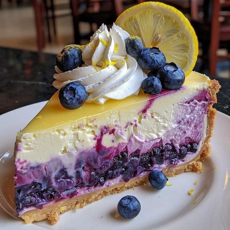 Pastel de Tarta de Queso con Limón y Arándanos: ¡El Postre Perfecto para Toda la Familia!