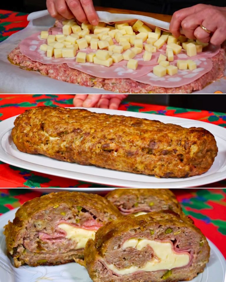 Rollo de Carne Relleno de Jamón y Queso: Una Delicia Irresistible