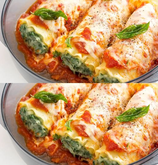 Canelones de Zanahoria Rellenos de Espinaca: Una Delicia Saludable y Nutritiva