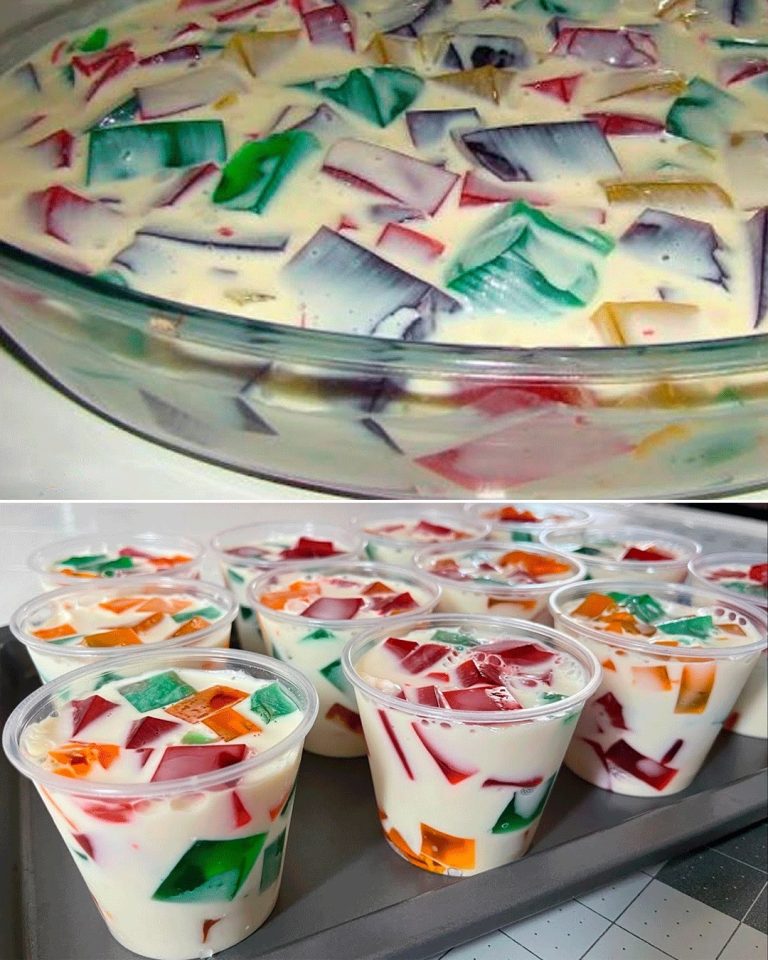 Gelatina Mosaico con Leche Condensada: Un Festín de Colores y Sabores